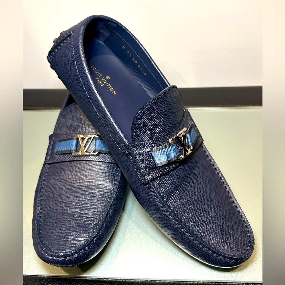 LOUIS VUITTON MEN HOCKENHEIM LOAFERS US SIZE 10.5, LV SIZE 9.5